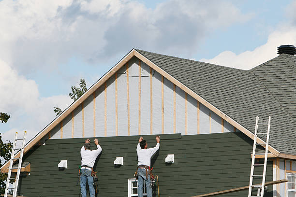 Professional Siding Contractor technician working in Vale, NC